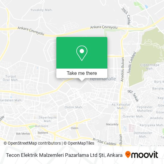 Tecon Elektrik Malzemleri Pazarlama Ltd Şti map