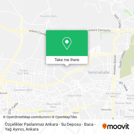Özçelikler Paslanmaz Ankara - Su Deposu - Baca - Yağ Ayırıcı map