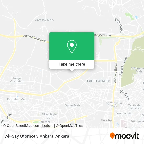 Ak-Say Otomotiv Ankara map