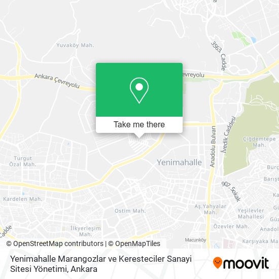 Yenimahalle Marangozlar ve Keresteciler Sanayi Sitesi Yönetimi map