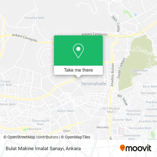 Bulat Makine İmalat Sanayi map