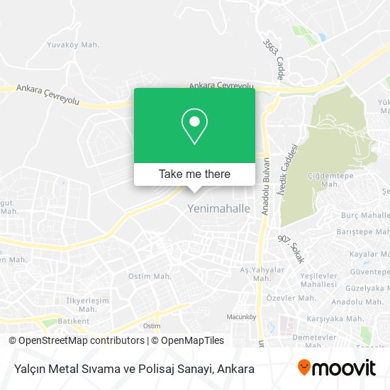 Yalçın Metal Sıvama ve Polisaj Sanayi map