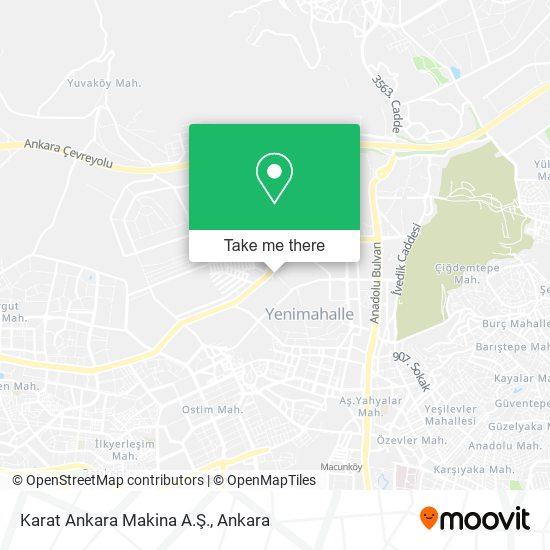 Karat Ankara Makina A.Ş. map