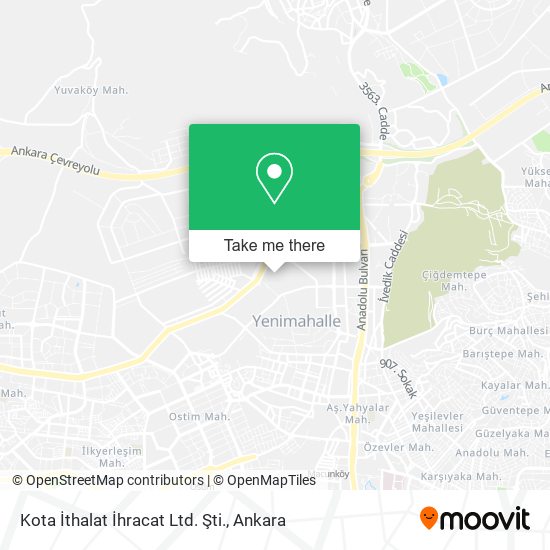 Kota İthalat İhracat Ltd. Şti. map
