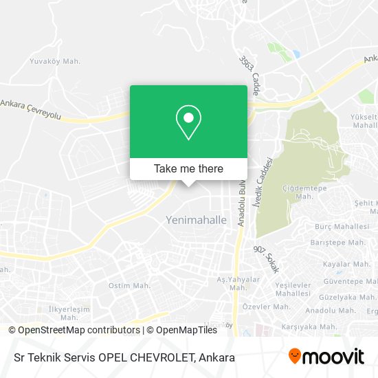 Sr Teknik Servis OPEL CHEVROLET map