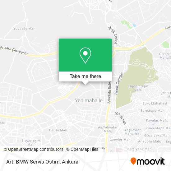 Artı BMW Servıs Ostım map