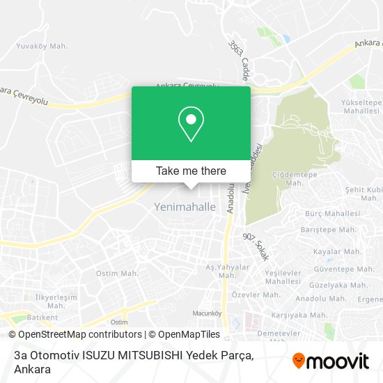 3a Otomotiv ISUZU MITSUBISHI Yedek Parça map