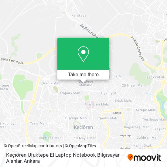 Keçiören Ufuktepe El Laptop Notebook Bilgisayar Alanlar map