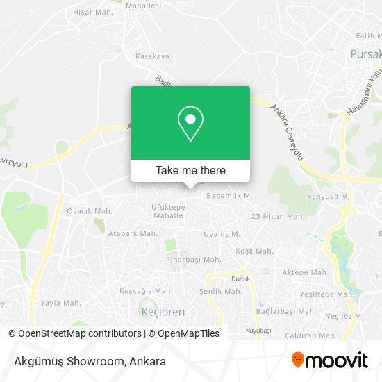Akgümüş Showroom map