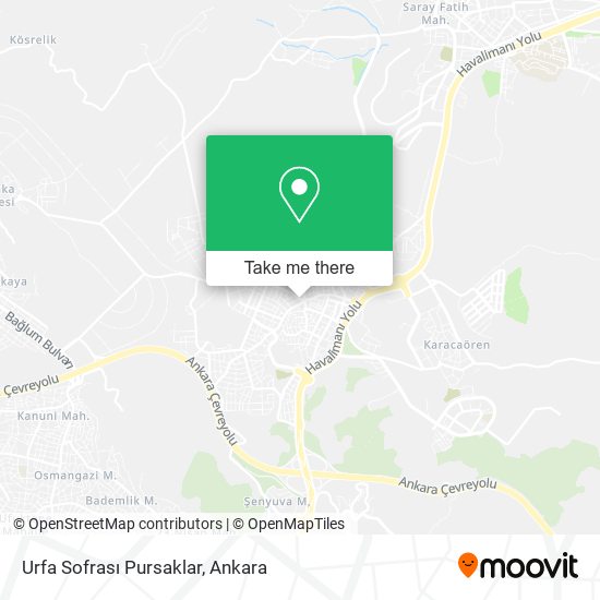 Urfa Sofrası Pursaklar map