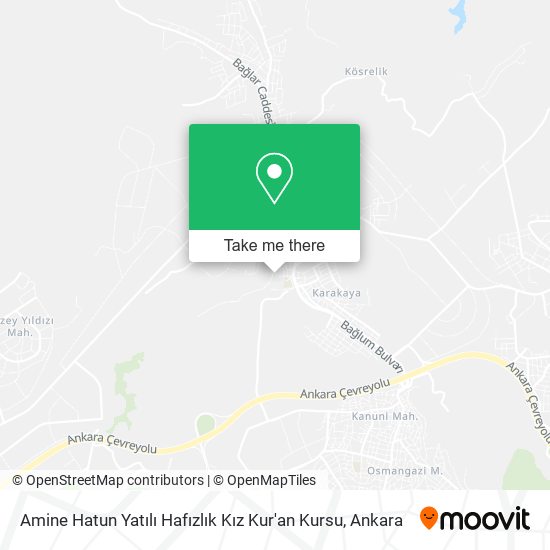 Amine Hatun Yatılı Hafızlık Kız Kur'an Kursu map