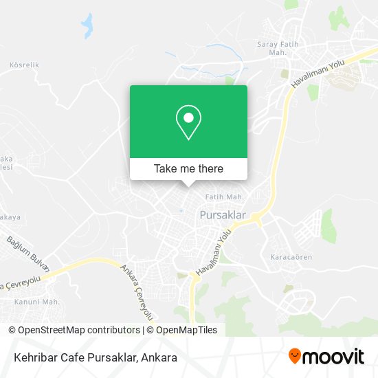 Kehribar Cafe Pursaklar map