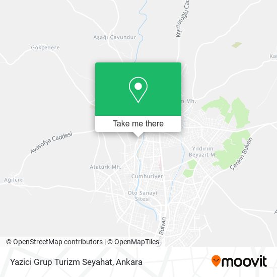 Yazici Grup Turizm Seyahat map