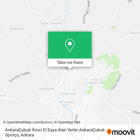 AnkaraÇubuk Ikinci El Eşya Alan Yerler AnkaraÇubuk Spotçu map