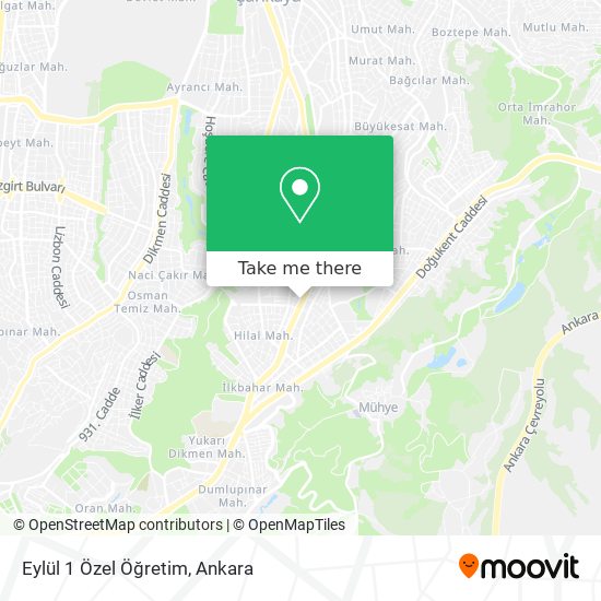 Eylül 1 Özel Öğretim map