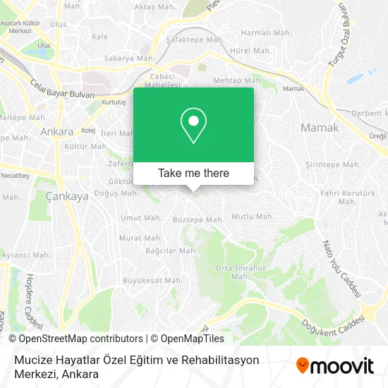 Mucize Hayatlar Özel Eğitim ve Rehabilitasyon Merkezi map
