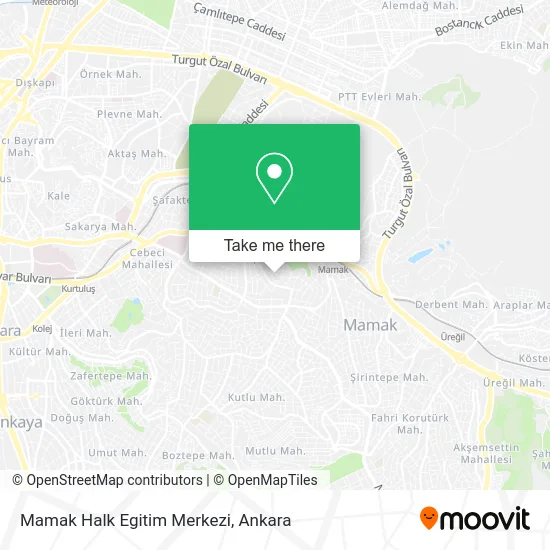 Mamak Halk Egitim Merkezi map