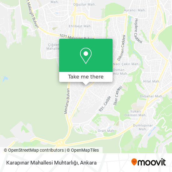 Karapınar Mahallesi Muhtarlığı map