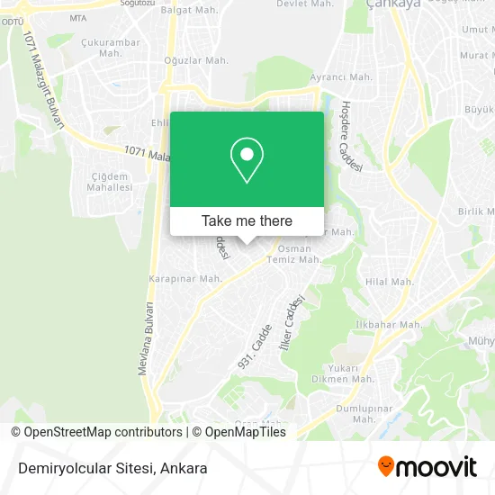 Demiryolcular Sitesi map