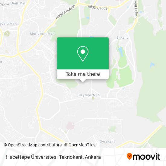 Hacettepe Üniversitesi Teknokent map