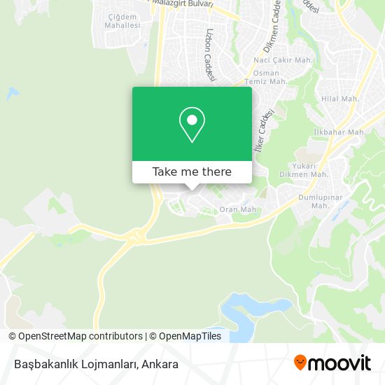 Başbakanlık Lojmanları map