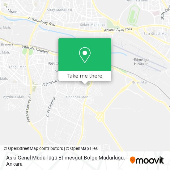 Aski Genel Müdürlüğü Etimesgut Bölge Müdürlüğü map