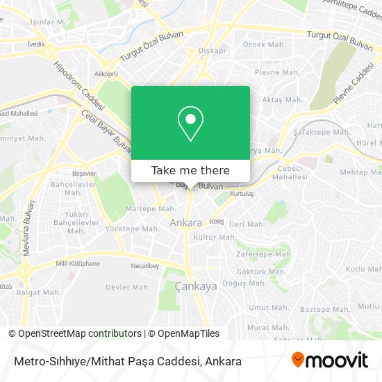 Metro-Sıhhıye / Mithat Paşa Caddesi map