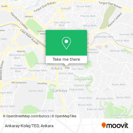Ankaray-Kolej/TED map