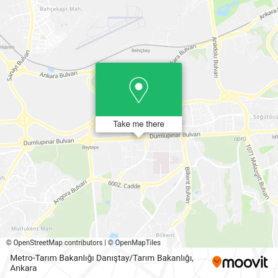 Metro-Tarım Bakanlığı Danıştay / Tarım Bakanlığı map