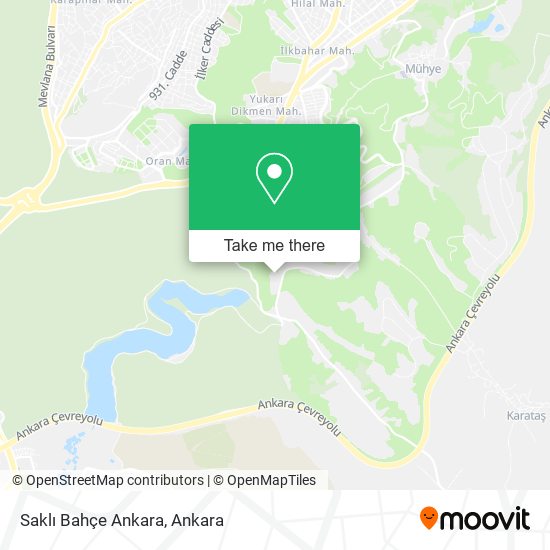 Saklı Bahçe Ankara map