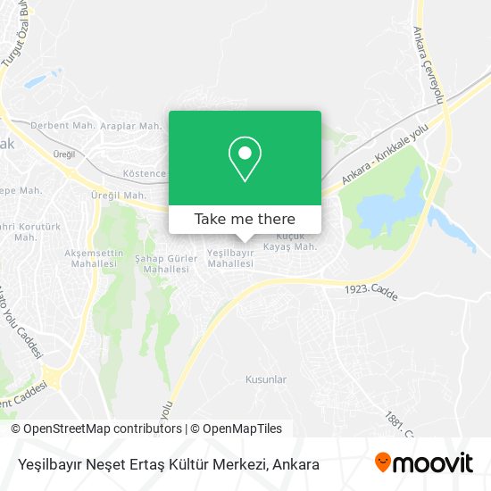 Yeşilbayır Neşet Ertaş Kültür Merkezi map