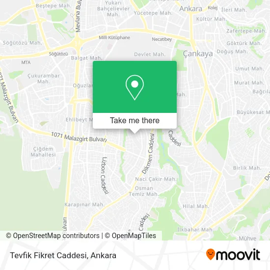 Tevfik Fikret Caddesi map
