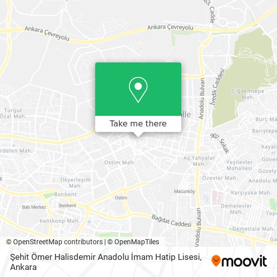 Şehit Ömer Halisdemir Anadolu İmam Hatip Lisesi map