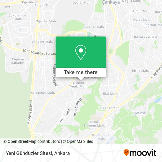 Yeni Gündüzler Sitesi map