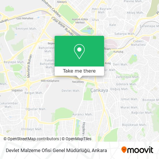 Devlet Malzeme Ofisi Genel Müdürlüğü map