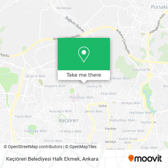 Keçiören Belediyesi Halk Ekmek map