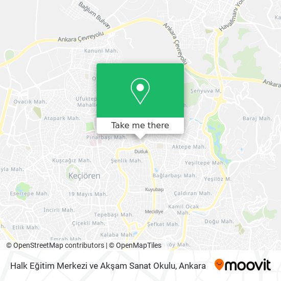 Halk Eğitim Merkezi ve Akşam Sanat Okulu map