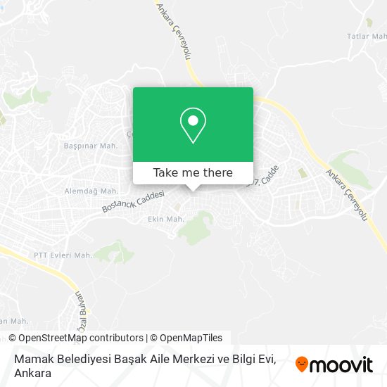 Mamak Belediyesi Başak Aile Merkezi ve Bilgi Evi map