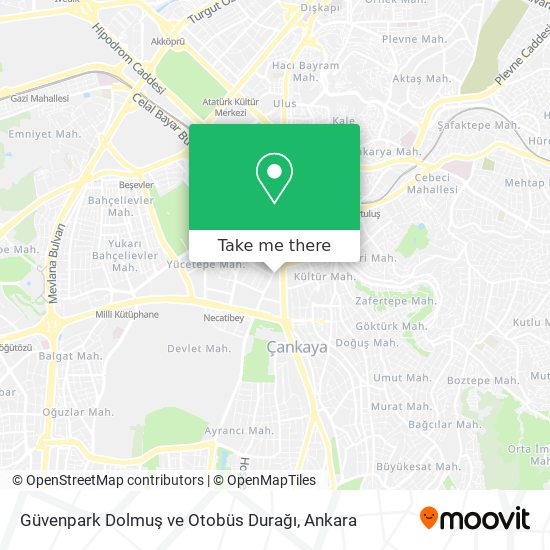 Güvenpark Dolmuş ve Otobüs Durağı map