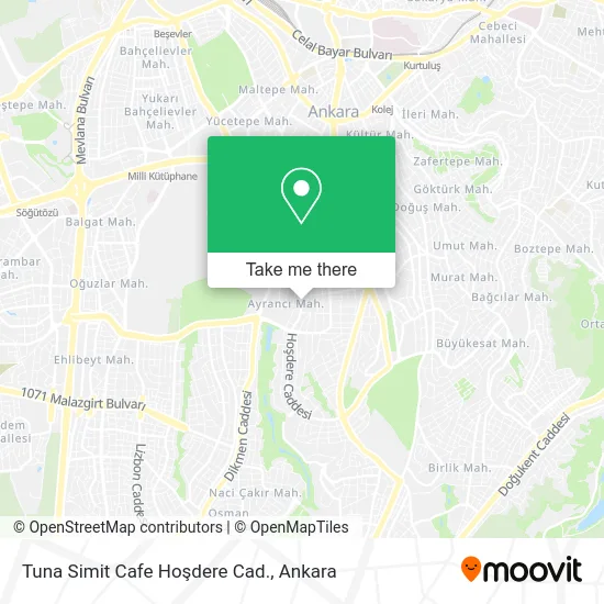 Tuna Simit Cafe Hoşdere Cad. map