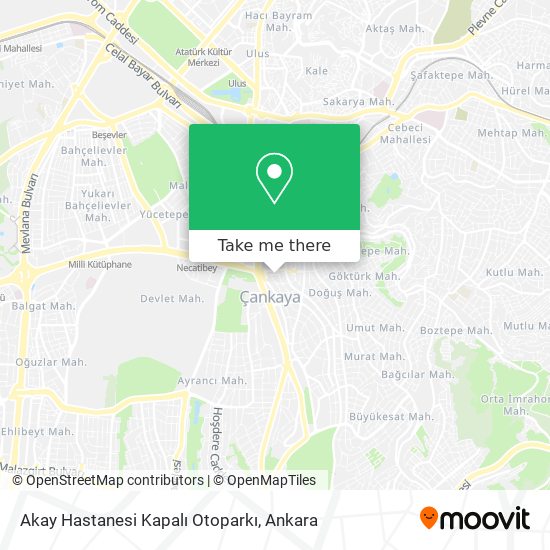 Akay Hastanesi Kapalı Otoparkı map