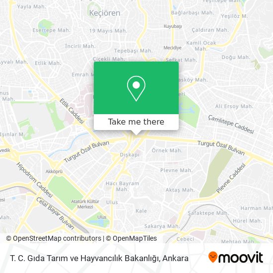 T. C. Gıda Tarım ve Hayvancılık Bakanlığı map