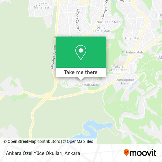 Ankara Özel Yüce Okulları map