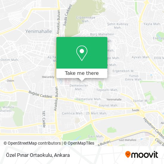 Özel Pınar Ortaokulu map