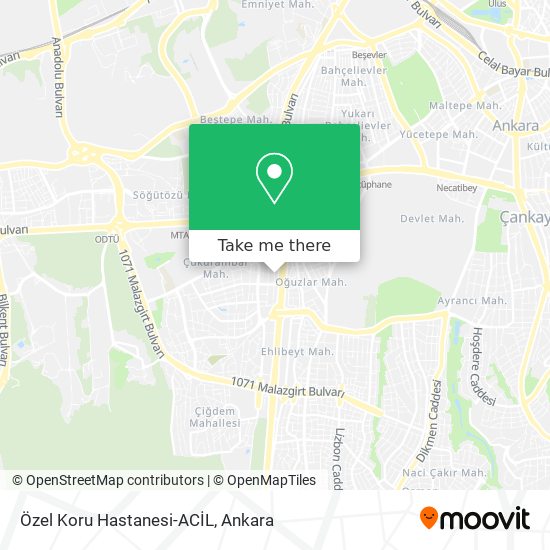 Özel Koru Hastanesi-ACİL map