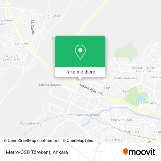 Metro-OSB Törekent map