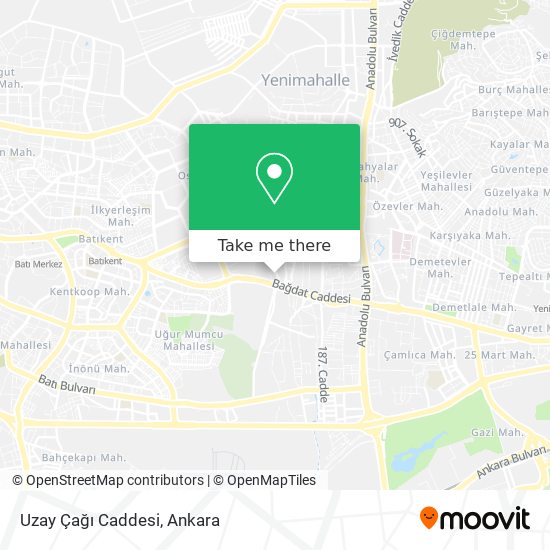 Uzay Çağı Caddesi map