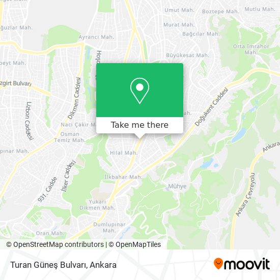 Turan Güneş Bulvarı map