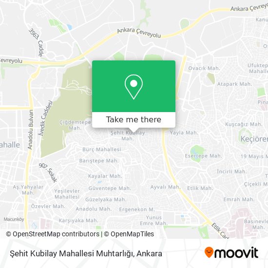 Şehit Kubilay Mahallesi Muhtarlığı map