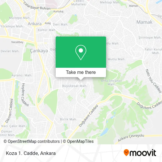 Koza 1. Cadde map